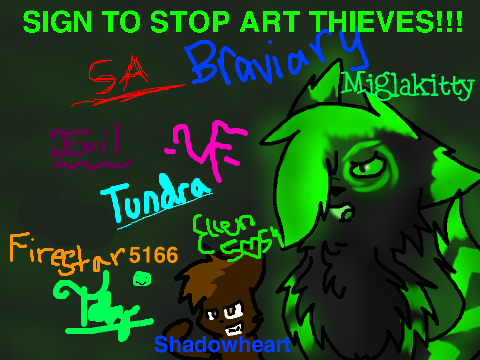 Sign To Stop Art Thieves!!! SIGN! remix