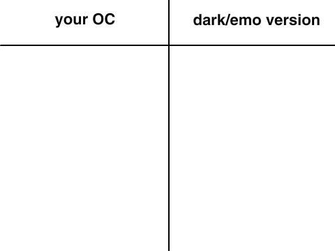 I'll Make Your OC Dark/Emo