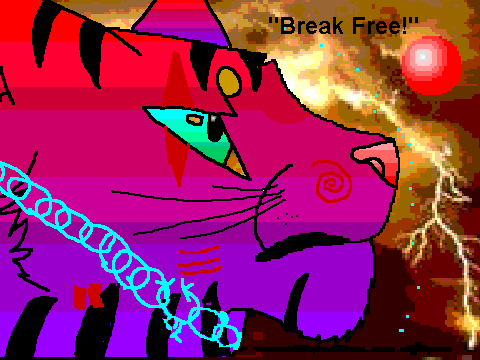 Cat Coloring Contest-My Entry