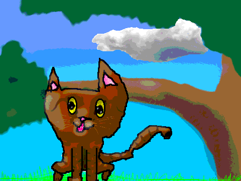 Cat Coloring Contest entry