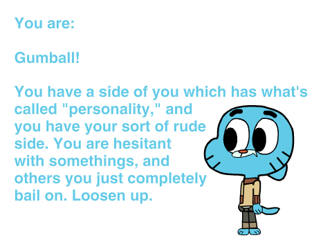 Gumball or Darwin Personality Quiz