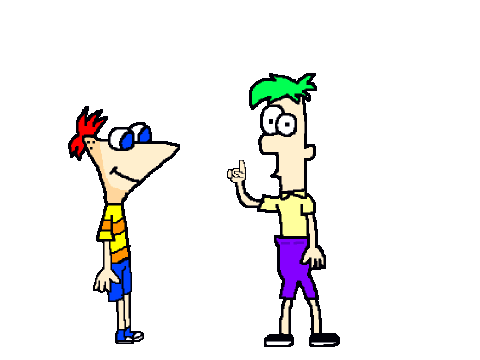 Phineas and ferb drawing