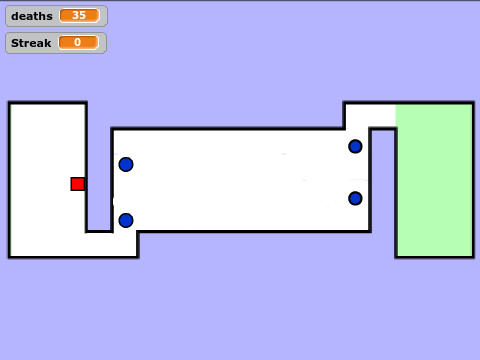 worlds hardest game level 1