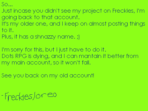 Back to Old Account