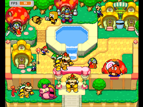 Mario and lugi bowser inside storys sprites