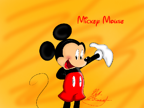 Mickey Mouse drawing