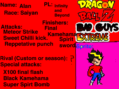 Dragon Ball Z Bad Guys Extreme Season 2 sign-up 
