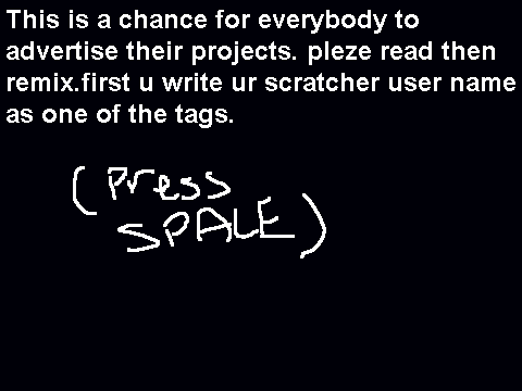 advertise ur fave projects!!!