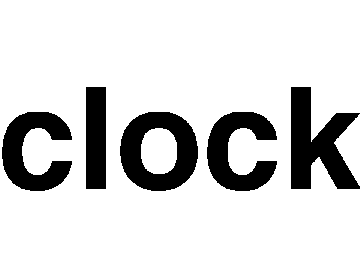 ただの時計(clock)