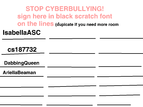 Cyberbullying I signed it remix remix remix