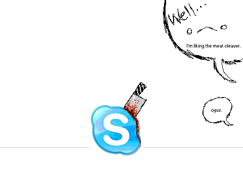 Skype~ yay.