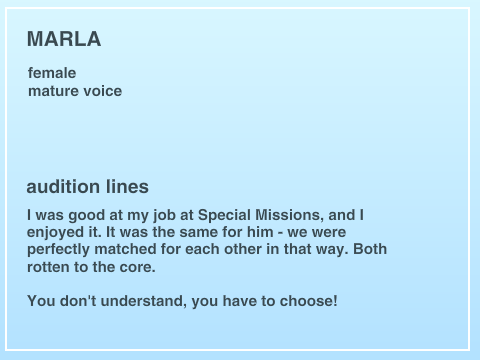 Auditions - Colour Divide ~Marla~