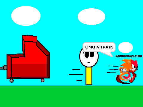 ADD YOURSELF GETTING CHASED BY A TRAIN!!! REMIXED