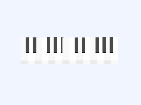 Playable Piano | Flat Design