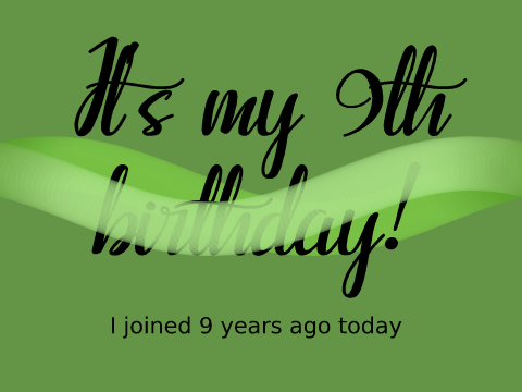It's My Birthday!