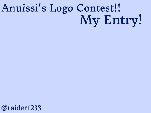 Anuissi's Logo Contest Entry!