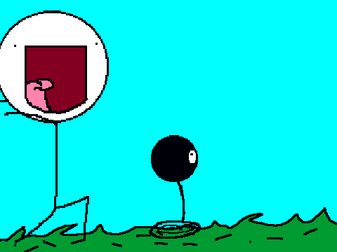 Add Yourself Runing From The Giant