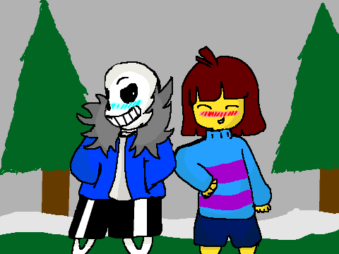 Sans x Frisk Speedpaint! [Request]