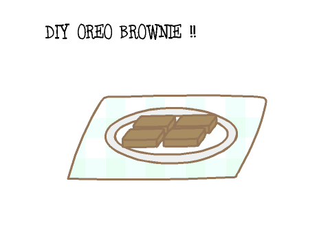  DIY OREO BROWNIE !