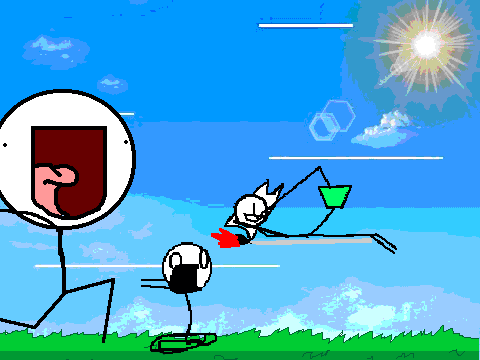 ADD YOURSELF RUNNING FROM GIANT STICKMAN!!!(2)