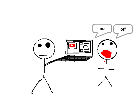 on computer