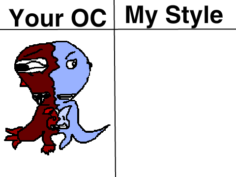 Give me an OC and I'll design it in my style! remix