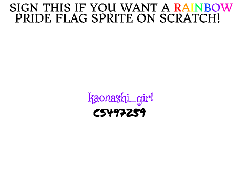 We want a pride flag Scratch sprite! RREEMMIIXX