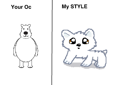 Give me your OC and I'll draw it in my style