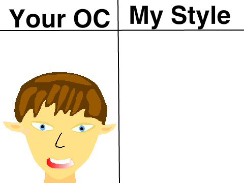 Give me an OC and I'll design it in my style! remix