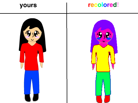 Give me you OC an i will recolor it! remix remix-12