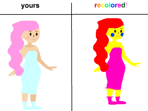 Give me you OC an i will recolor it! remix remix-22