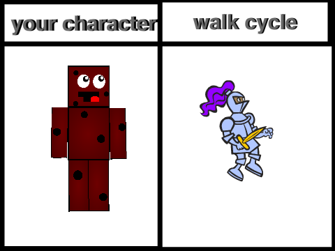 give me a character and i'll make a walk cycle with it remix