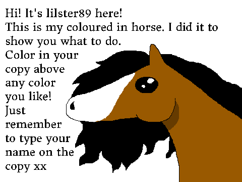 Horse Colouring Competition