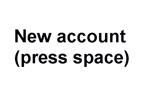 new account