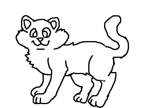 Fluffy Cat Coloring Contest