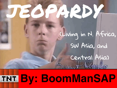 Jeopardy(Living in N. Africa, SW Asia, Central Asia)