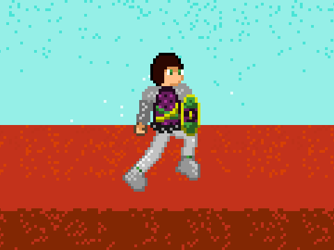 Pixel Character Walk Animation