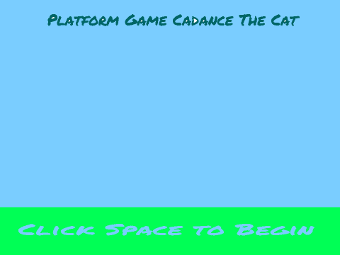 Platform Game: Cadance The Cat