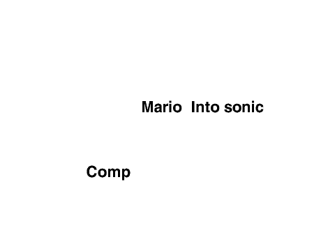Mario to Sonic Comp