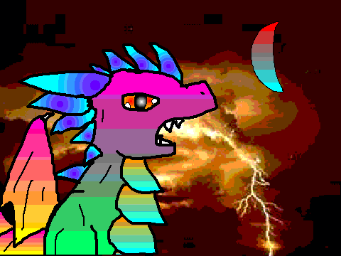 .~DRAGON COLORING CONTEST~.-My Entry