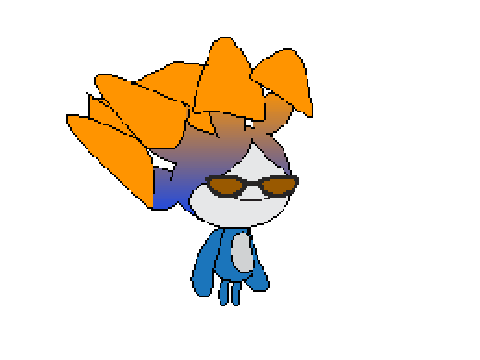 A horrible sprite of me as Grillby