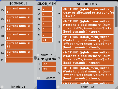 Bugtracking & Global Memory test