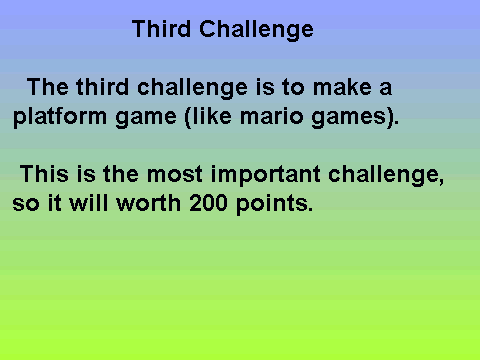 third challenge