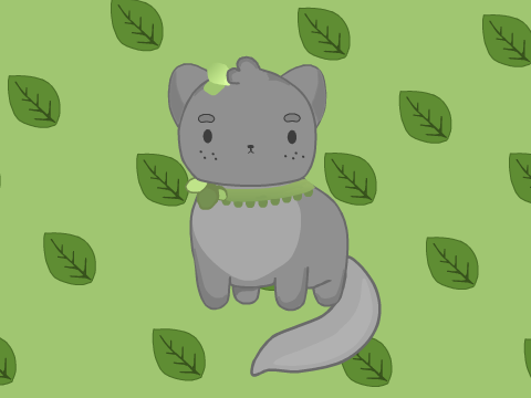 Mint Cat   (AR for @MintyBunBun)