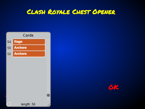 Clash Royale Chest Opener! 