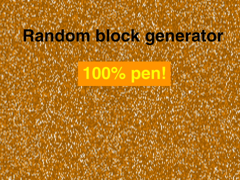 Random block generator 100% pen