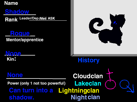 .:Warriors of the Midnight Forest RPG:. Shadow
