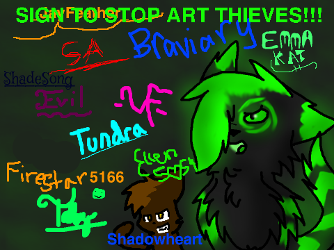 Sign To Stop Art Thieves!!! SIGN! remix remix