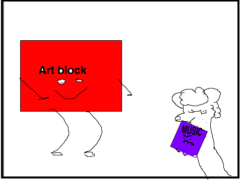 comic -art block in a nutshell for me