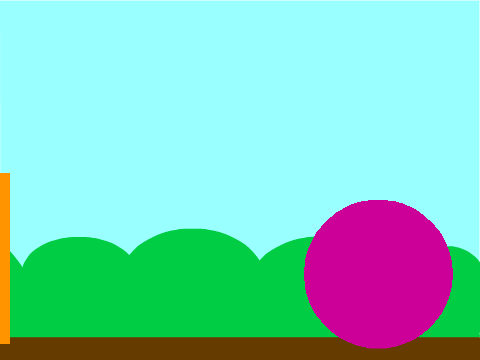 Orange Square Purple Circle